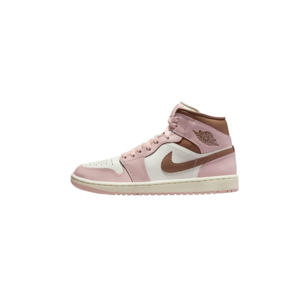 Air Jordan 1 Mid Women's Shoes, Pink Oxford/Sail/Archaeo Brown, 6.5